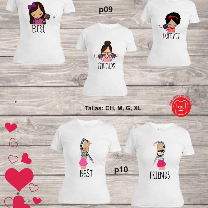 Playeras de parejas sublimada