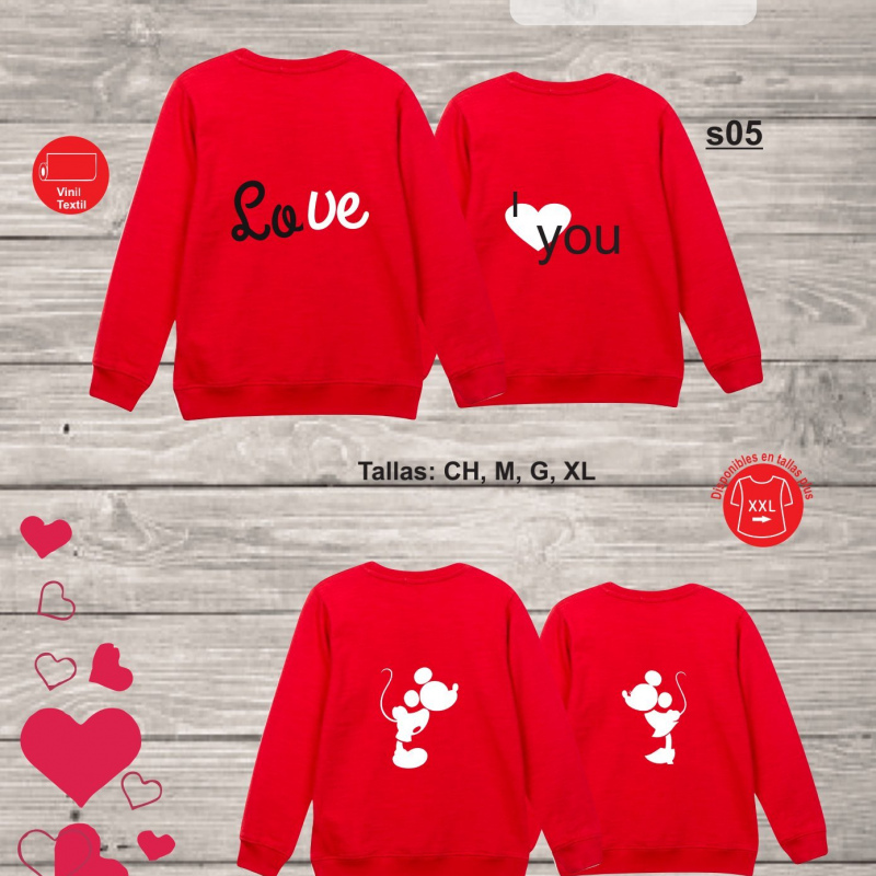 Sudaderas San Valentin