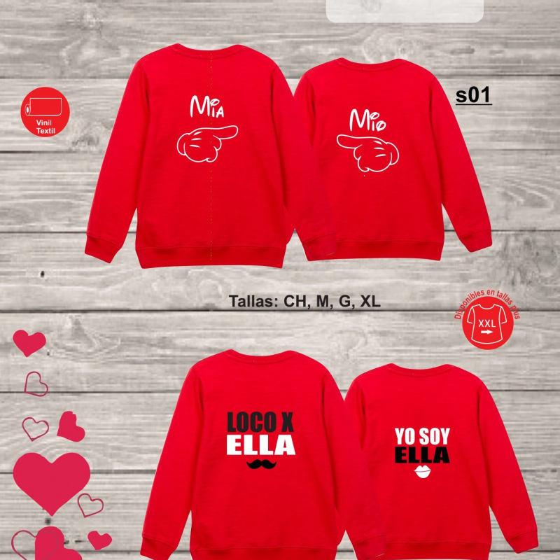 Sudaderas San Valentin